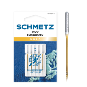Aghi Shmetz Gold per ricamo Confezione da 5